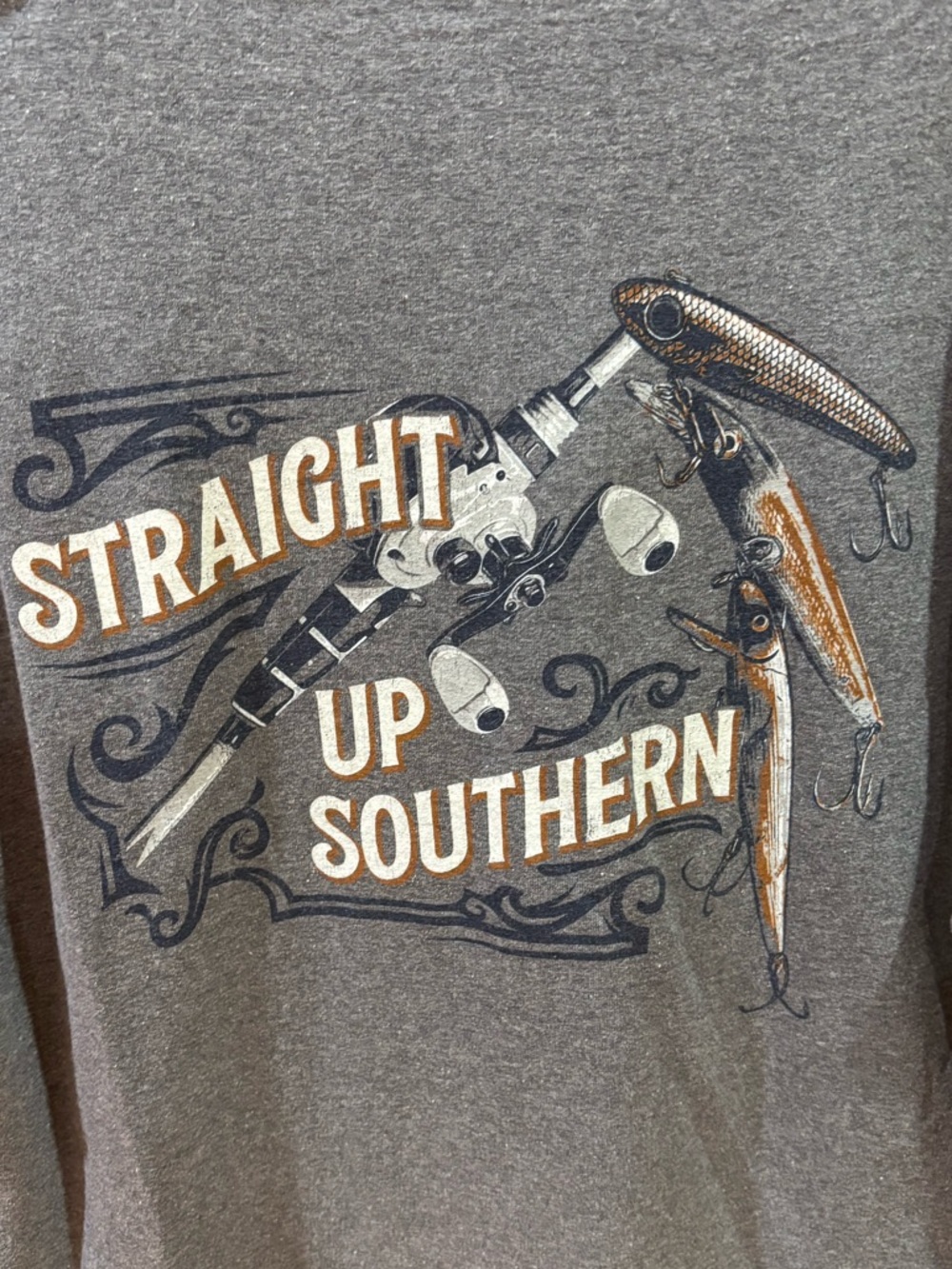 Straight Up Southern Fishing Tee - Picture 3 of 5